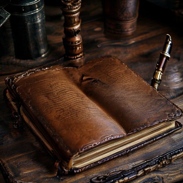 Stag & Steel Full-Grain Leather Journal