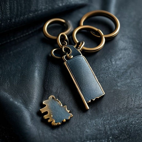 Stag & Steel Leather Key Clip